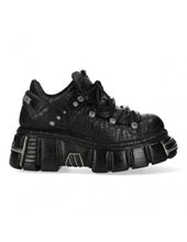 Lade das Bild in den Galerie-Viewer, New Rock Plateau Ankle Boots Metallic 106 M-120N-C74 Croco
