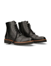 Load image into Gallery viewer, New Rock M-MONTAGNA002-S1 Boots Shoes Real Leather Black
