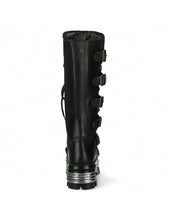 Lade das Bild in den Galerie-Viewer, New Rock Schuhe High Boots 272 Stiefel Gothic Echtleder Schwarz

