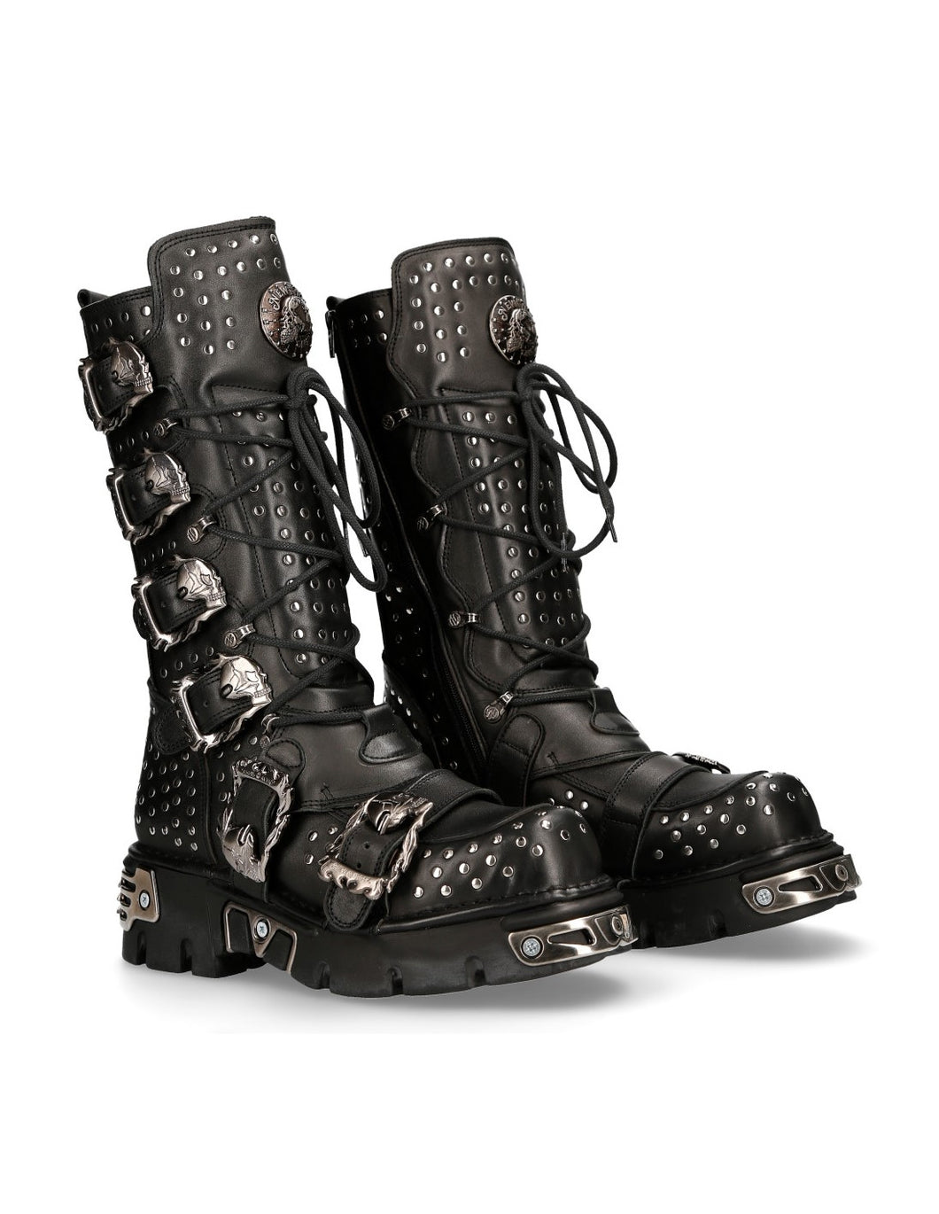 New Rock Schuhe Boots Stiefel HIGH BOOT METALLIC M-1539-C3