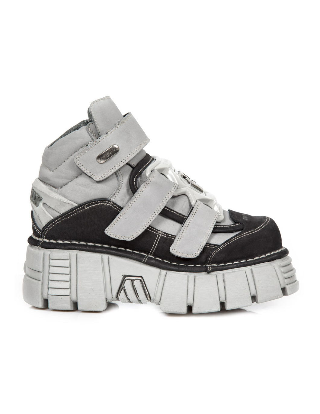 <tc>New Rock Plateau Ankle Boots Metallic M-285-C23</tc>