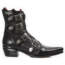 Lade das Bild in den Galerie-Viewer, New Rock Schuhe 4 Schnallen Stiefel Pikes M-WST055-C1
