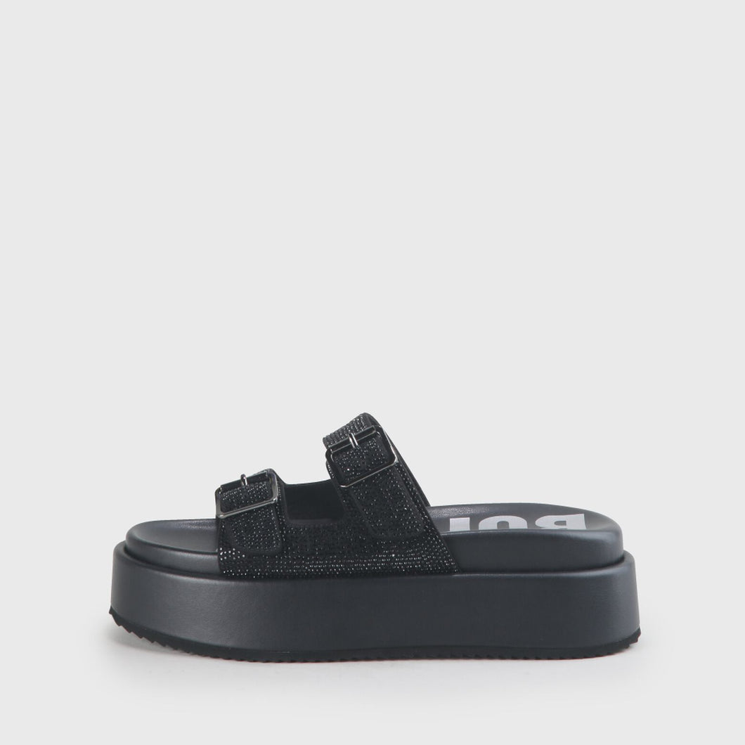 Buffalo Robyn Plateausandale Glitter-Design VEGAN