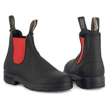 Lade das Bild in den Galerie-Viewer, Blundstone Classic Schuhe 508 Black Red Chelsea Boots Unisex Stiefel
