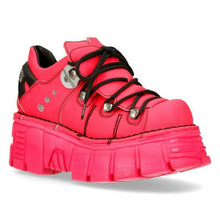 Lade das Bild in den Galerie-Viewer, New Rock Schuhe Shoes Boots Designer PINK MONOCHROM Platform M-120NSH-C1
