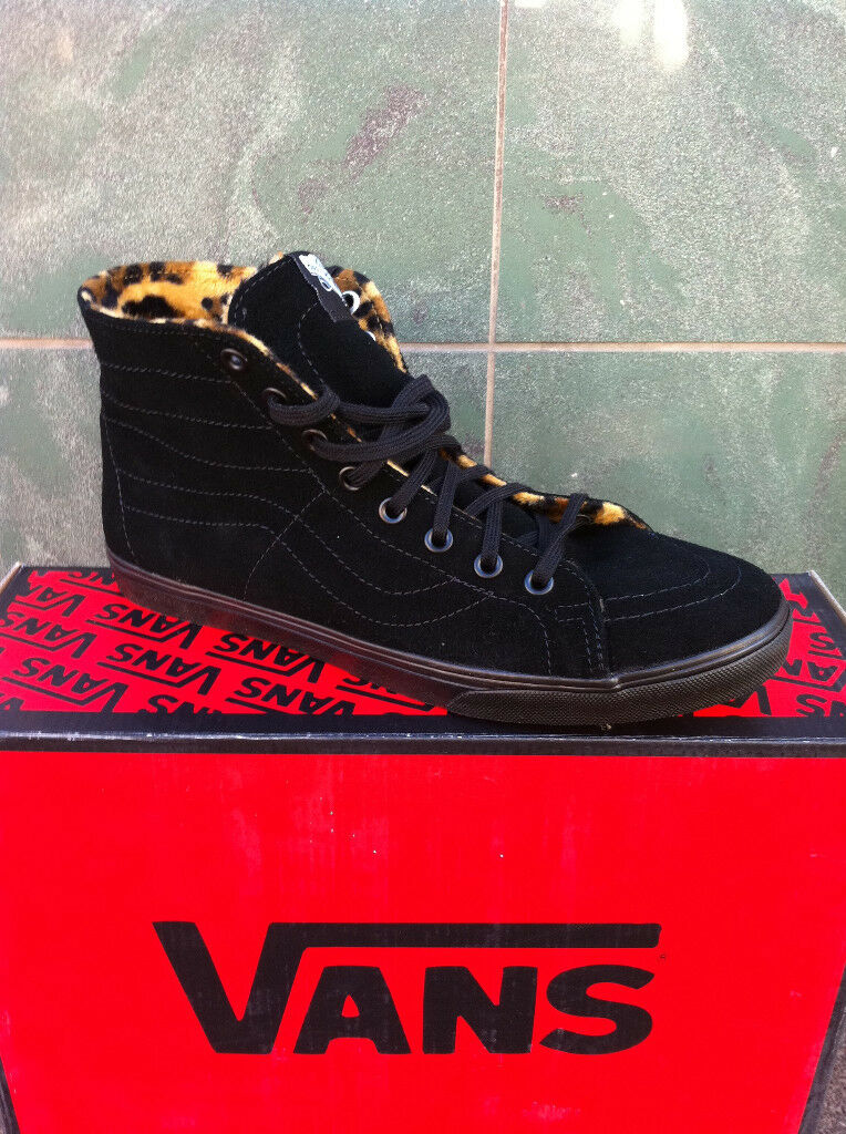 VANS Sneaker Skater Turnschuhe Black Leopard-Muster