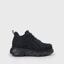 Lade das Bild in den Galerie-Viewer, Buffalo Boots Shoes Sneaker Plateau Schuhe 90s Nubukleder-Optik Blau Navy

