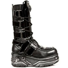 Lade das Bild in den Galerie-Viewer, New Rock Boots Stiefel Schuhe Gothic Cyber Black
