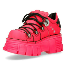 Lade das Bild in den Galerie-Viewer, New Rock Schuhe Shoes Boots Designer PINK MONOCHROM Platform M-120NSH-C1
