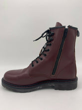 Load image into Gallery viewer, Dockers by Gerli women&#39;s ankle boots burgundy boots real leather zip NEW
