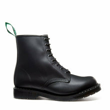 Lade das Bild in den Galerie-Viewer, Solovair Schuhe Shoes Boots Stiefel 8-Loch Leder Black Greasy Made in England

