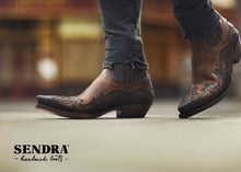 Load image into Gallery viewer, Sendra boots western ankle boots cowboy boots biker boots including boot jack
