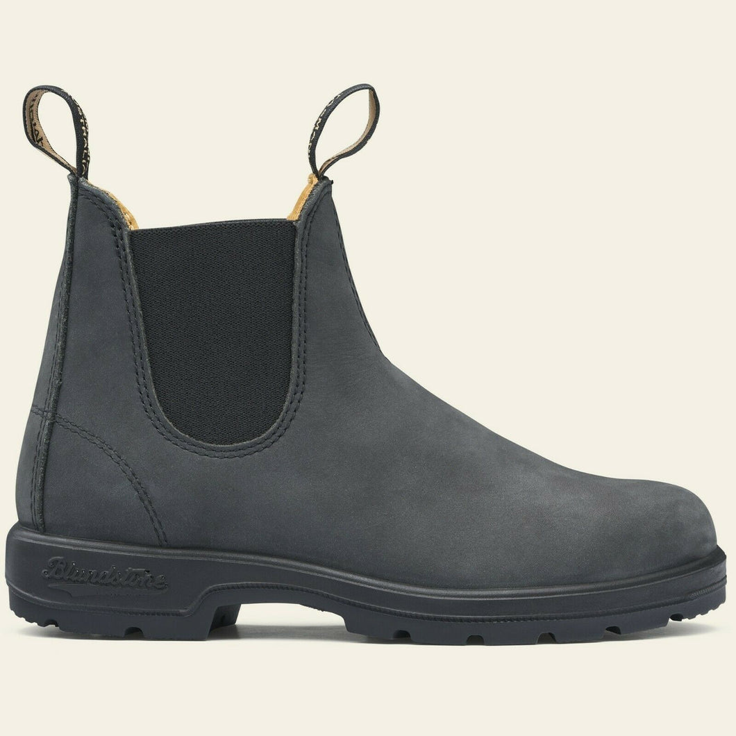 Blundstone Classic Schuhe 587 Rustic Black Chelsea Boots Unisex Schwarz Stiefel