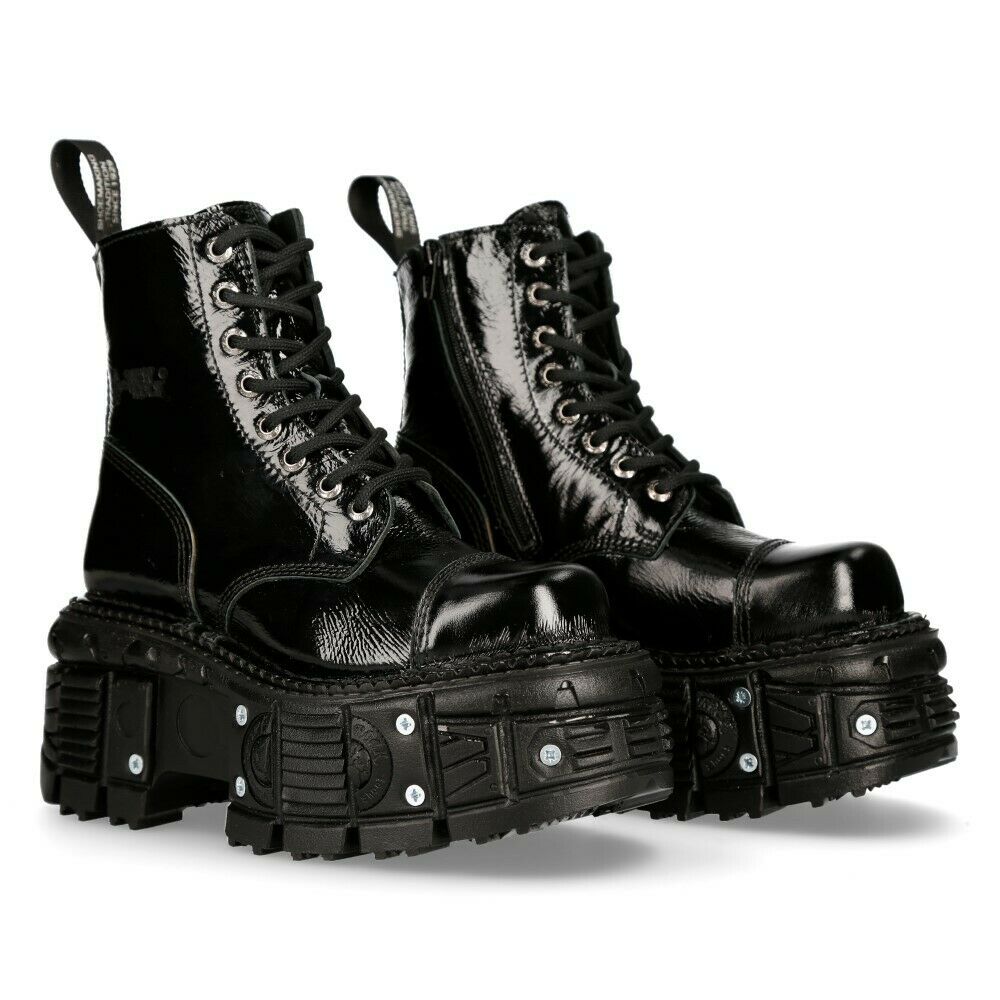 New Rock Schuhe Shoes Boots Stiefel M.TANKMILI083 Gothic Tank Collection Lack