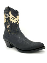 Lade das Bild in den Galerie-Viewer, Sendra Damen-Stiefelette Westernstiefelette Cowboystiefelette Biker-Boots 14298
