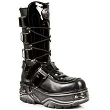 Lade das Bild in den Galerie-Viewer, New Rock Boots Stiefel Schuhe Gothic Cyber Black

