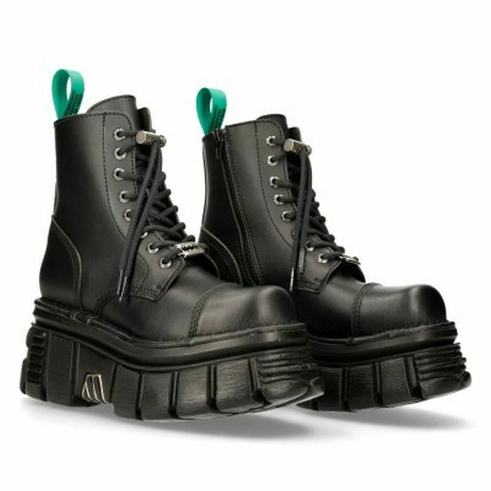 New Rock Boots Shoes Boots Platform Vegan Black