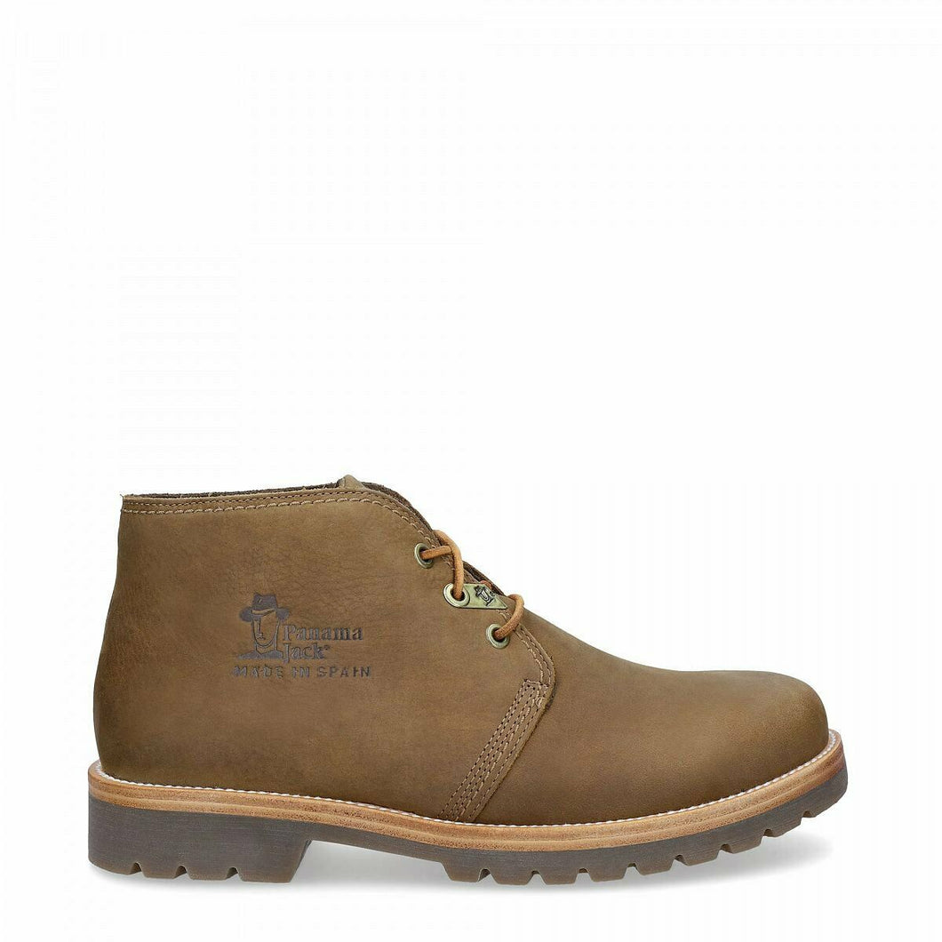 Panama Jack Men's Shoes Ankle Boots Shoes Brown Bota Panama C32 Nubuck Leather