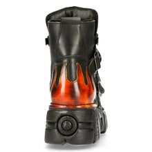 Load image into Gallery viewer, New Rock Boots Stiefel Schuhe Gothic Biker Flammen M.288 Reactor Metallic NEU
