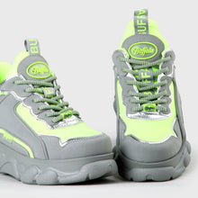 Lade das Bild in den Galerie-Viewer, Buffalo Boots Shoes Sneaker Plateau Schuhe 90s Grün Grau Platform Fashion
