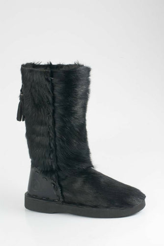 Bronx Damenschuhe Schuhe Pony Stiefel Winterstiefel gefüttert Echtleder