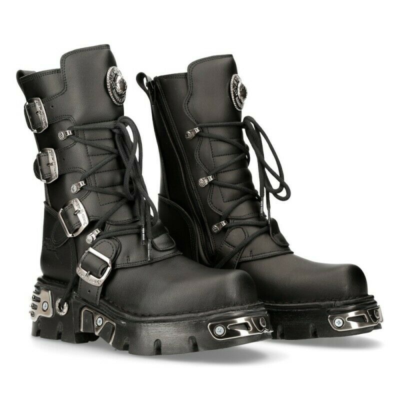 New Rock Schuhe Shoes Boots Stiefel M.373-S7 Vegan Bikerstiefel Gothic NEU