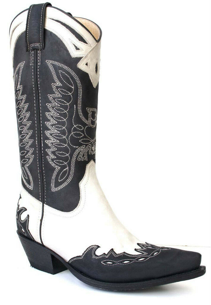 SANCHO DAMEN-STIEFEL WESTERNSTIEFEL COWBOYSTIEFEL BIKER-BOOTS NEU