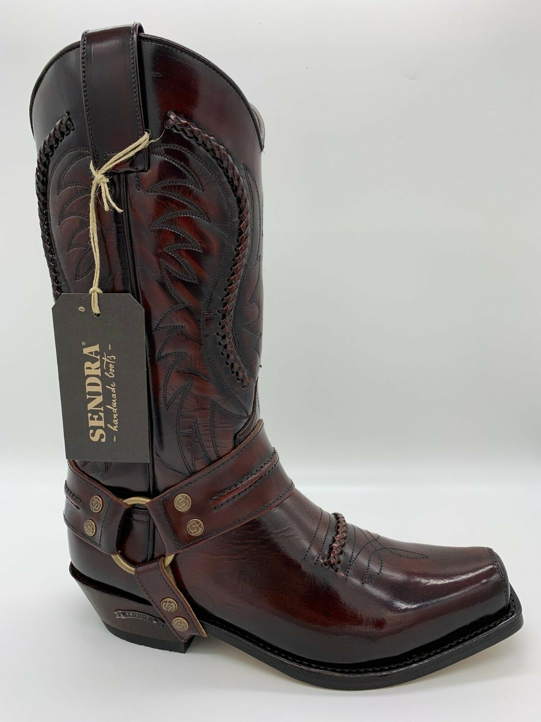 Western biker boots hotsell