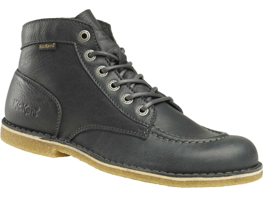 KICKERS Shoes Kick Legend Black Noir - lace-up shoes - leather -