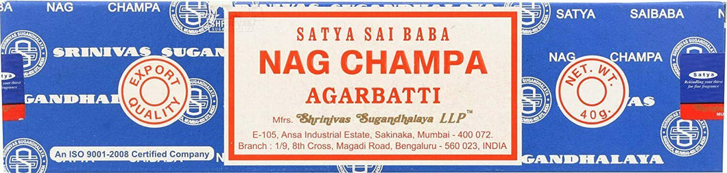 Räucherstäbchen Satya Nag Champa 40 g BLAU