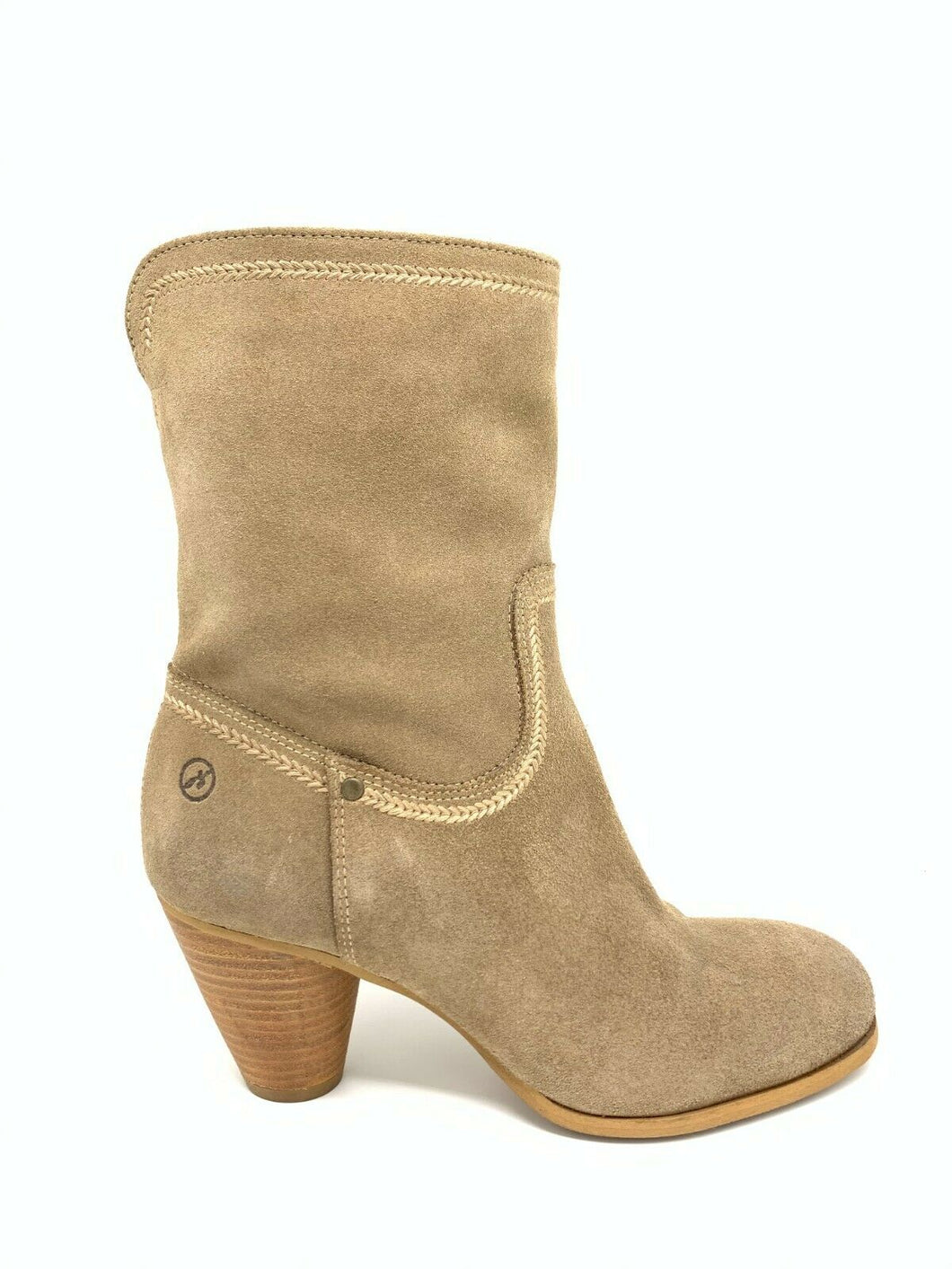 Bronx Boots Ankle Boots Women Pilot Beige Real Leather NEW