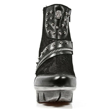 Lade das Bild in den Galerie-Viewer, New Rock Schuhe Damen- Stiefelette Stiefel Absatz Boots Gothic M.NEOPUNK001-S1
