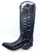 Load image into Gallery viewer, Sendra Boots 7167 High Shaft Cowboy Boots Black Real Leather
