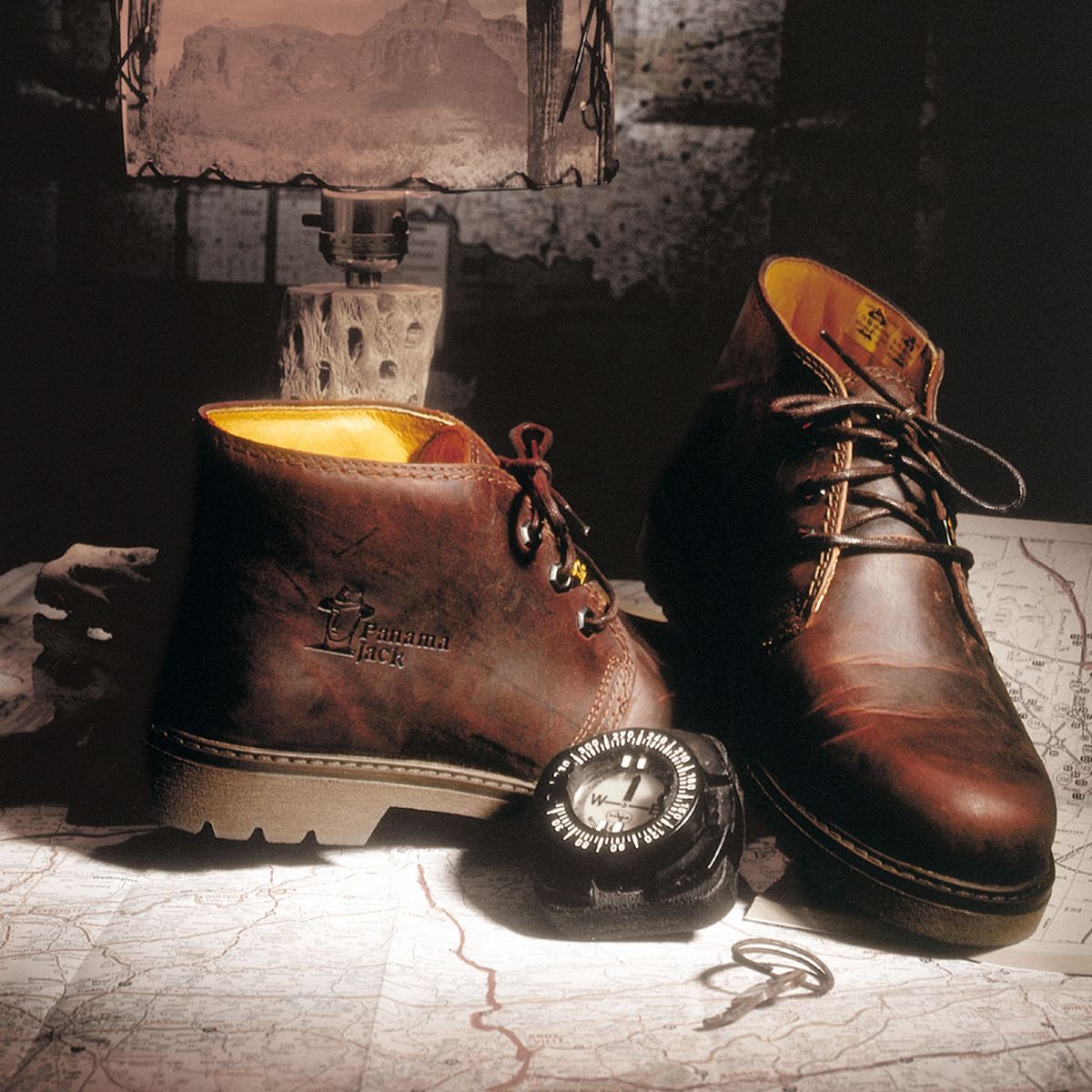 Panama Jack Schuhe Boots Bota Braun Nappa Waterproof Lederfutter