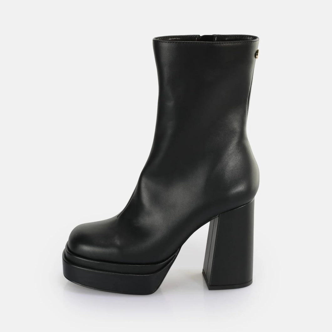Buffalo Plateau Shoes 90er Stiefel Stiefelette (ähnlich ehemalig:  T 24400 II / T 24401 )  vegan  schwarz