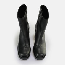 Lade das Bild in den Galerie-Viewer, Buffalo Plateau Shoes 90er Stiefel Stiefelette (ähnlich ehemalig:  T 24400 II / T 24401 )  vegan  schwarz
