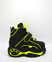 Load image into Gallery viewer, Buffalo London Classic Boots Shoes Platform Shoes 90s NEON Yellow 1348-14 2.0 (Limited by ModeRockCenter)
