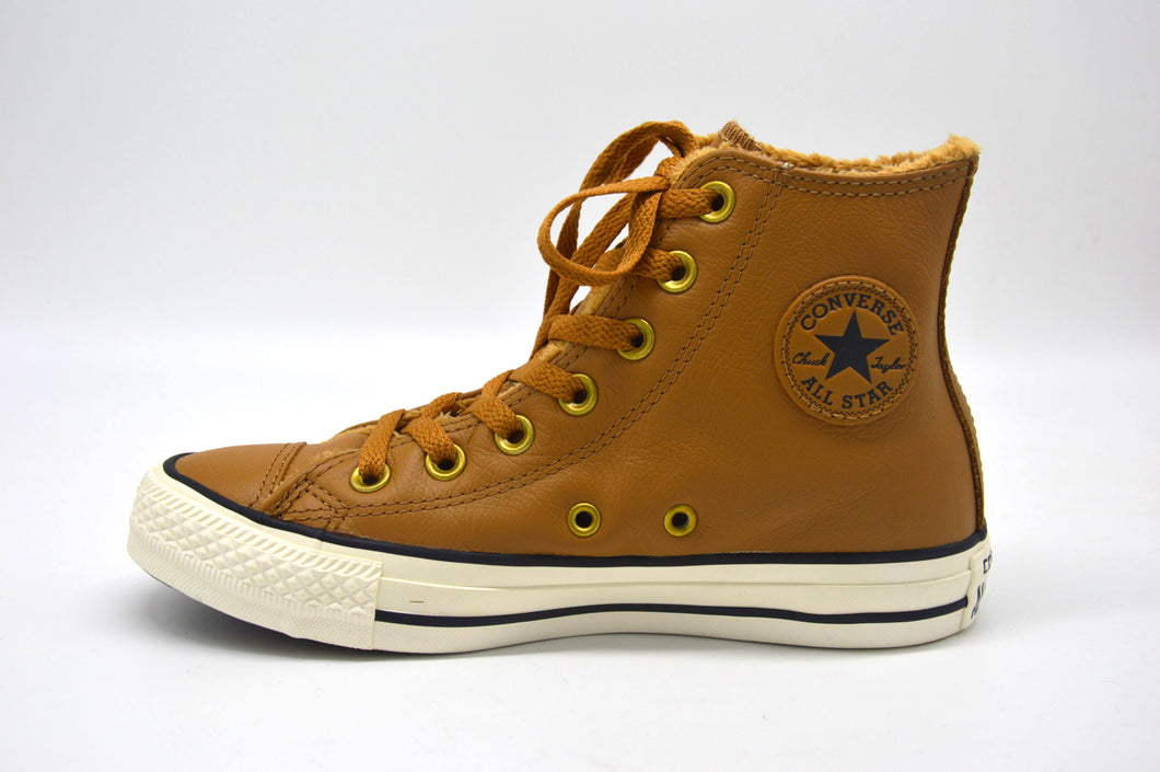 Converse All Star HI Sneaker Brown Winter Lined