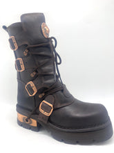 Lade das Bild in den Galerie-Viewer, New Rock Schuhe Boots M-373 C41 Leder Braun
