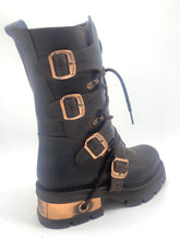 Lade das Bild in den Galerie-Viewer, New Rock Schuhe Boots M-373 C41 Leder Braun
