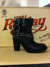 Lade das Bild in den Galerie-Viewer, Replay Damenschuhe Schuhe Stiefelette Boots Schwarz Nieten
