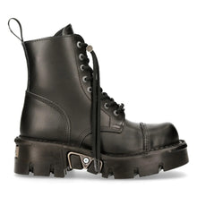 Load image into Gallery viewer, New Rock Boots Shoes M-NEWMILI083-S23 Leather Black Black Unisex
