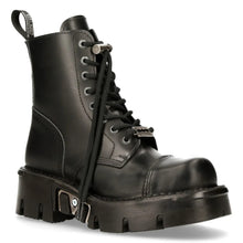 Lade das Bild in den Galerie-Viewer, New Rock Boots Schuhe M-NEWMILI083-S23 Leder Black Schwarz Unisex
