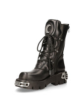 Lade das Bild in den Galerie-Viewer, New Rock Boots BLACK REACTOR M-373LUNA-S1 Echtleder Unisex
