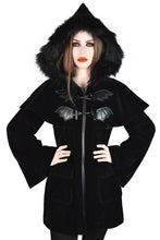 Lade das Bild in den Galerie-Viewer, KILLSTAR Nightfever Duffle Coat Jacke mit Zipfelkapuze
