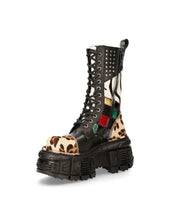 Lade das Bild in den Galerie-Viewer, New Rock Boots Leder Unisex Punk Design M-MILI244-C1
