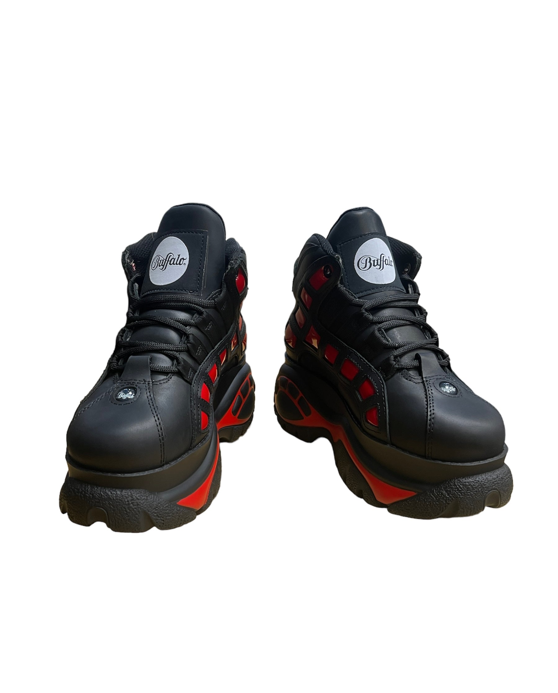 Buffalo Classic 2003-14 2.0 Black/Red Boots Shoes Plateau Schuhe 90er (Limited by ModeRockCenter)