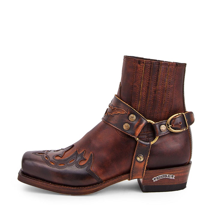 Sendra Boots 7811 BIKERSTIEFELETTE BRAUN