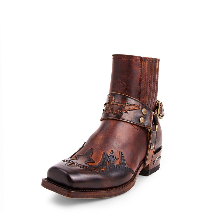 Sendra Boots 7811 BIKERSTIEFELETTE BRAUN