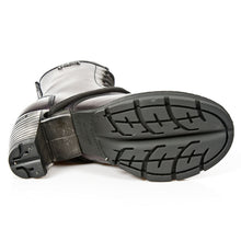 Lade das Bild in den Galerie-Viewer, New Rock Damenstiefelette Absatz Boots Schuhe Gothic Lila
